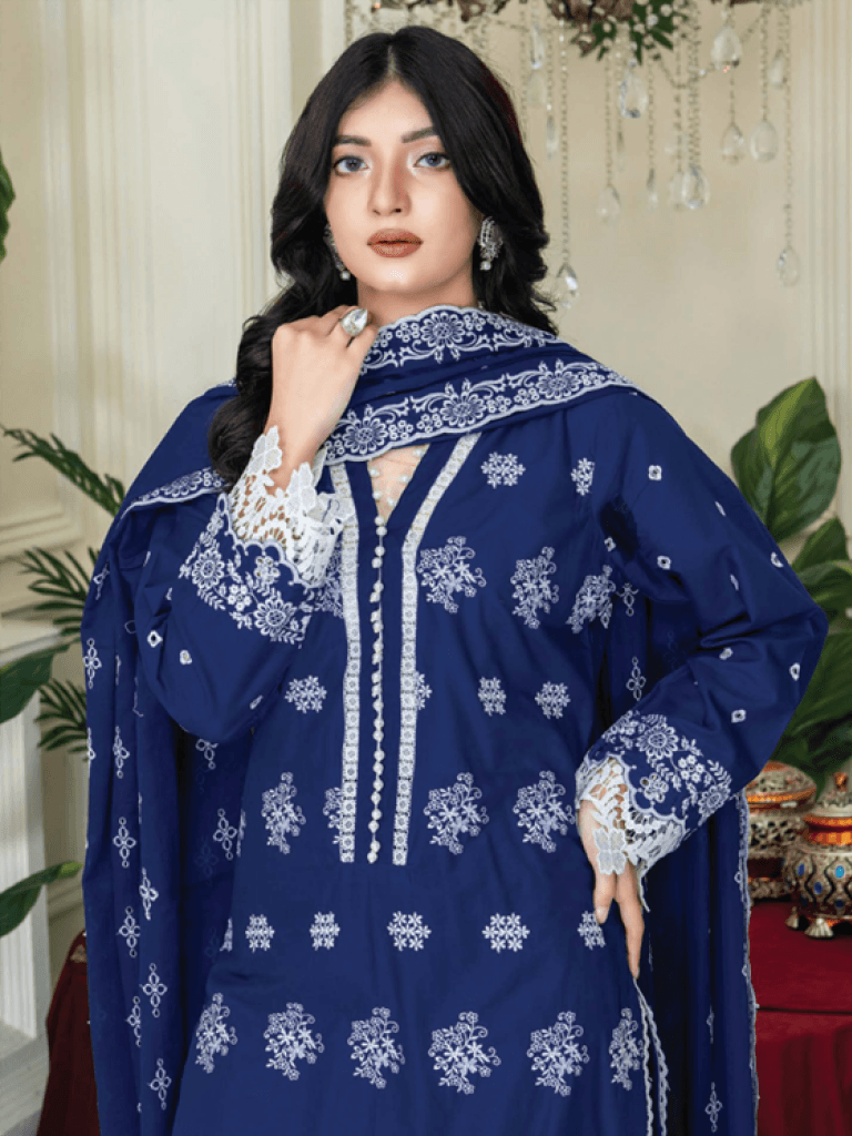 MERAKI X18674 Premium Pakistani 3-Piece Suit