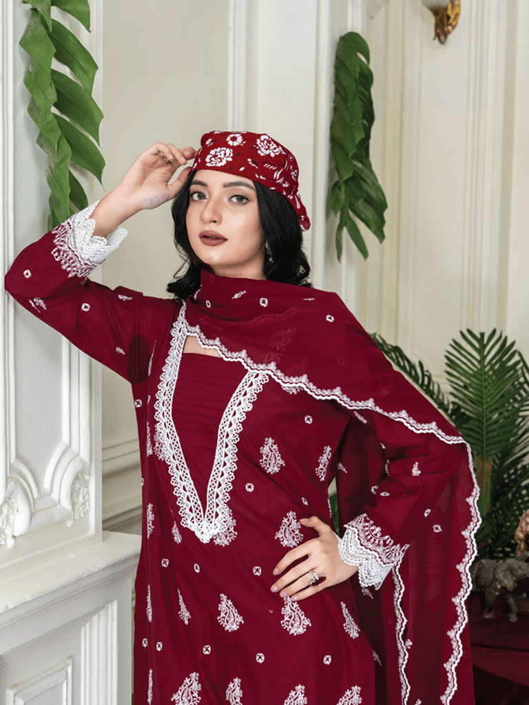 MERAKI X18675 Premium Pakistani 3-Piece Suit